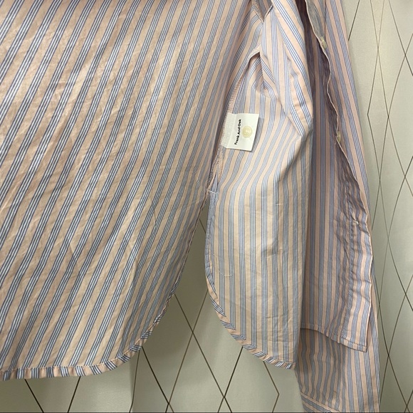 FRANK AND OAK PINSTRIPE BUTTON UP - Picture 7 of 8